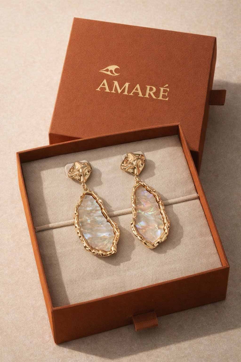 Ocean Glow Statement Earrings